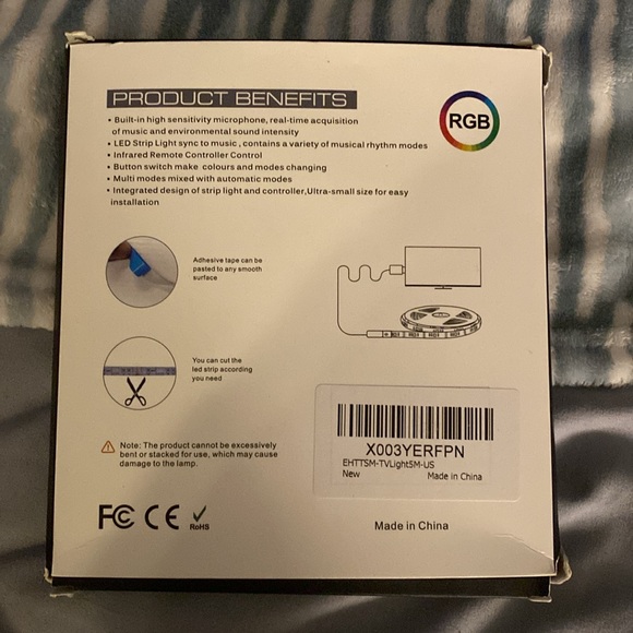 USB Music LED Light Strips for Decorative Purposes Color Changing - New in Box - Picture 6 of 6